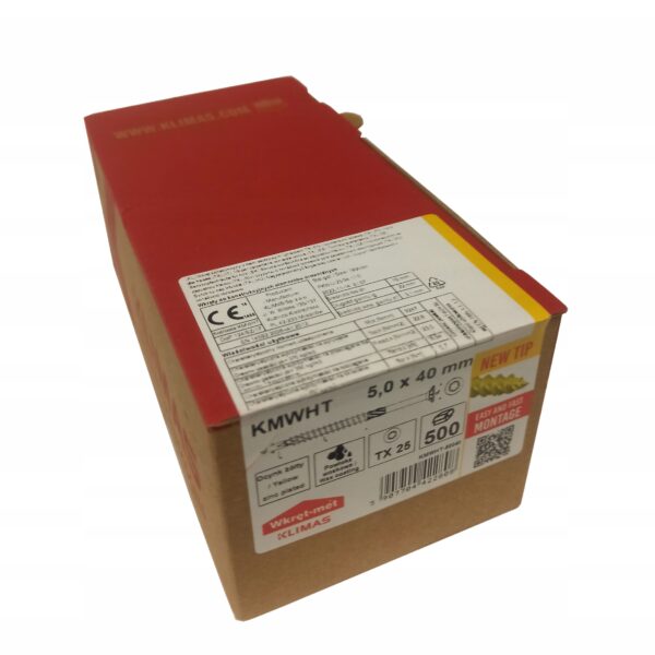 Wkręt hartowany typ Master 5.0x40 /500SZT./ Wkręt-Met