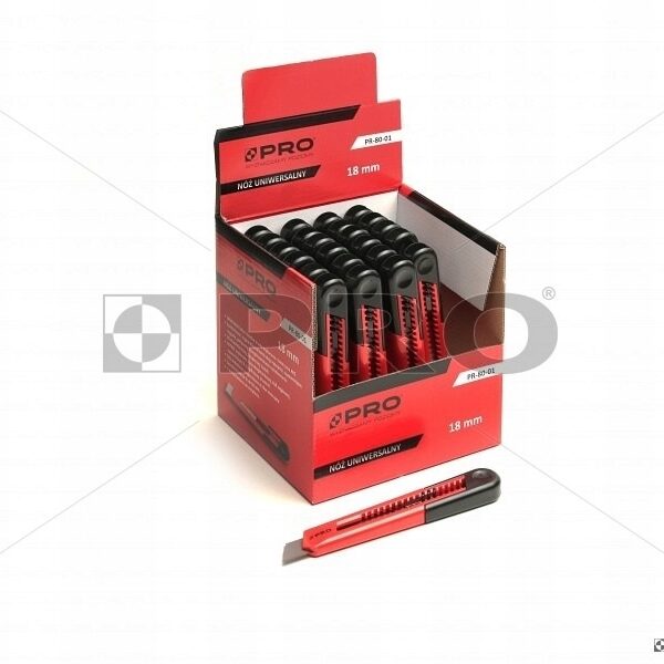 NÓŻ UNIWERSALNY PR-80-01 18 MM 1 OSTRZE