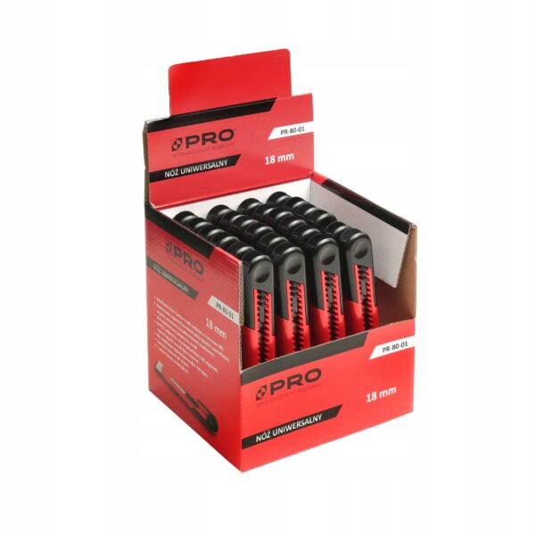 NÓŻ UNIWERSALNY PR-80-01 18 MM 1 OSTRZE